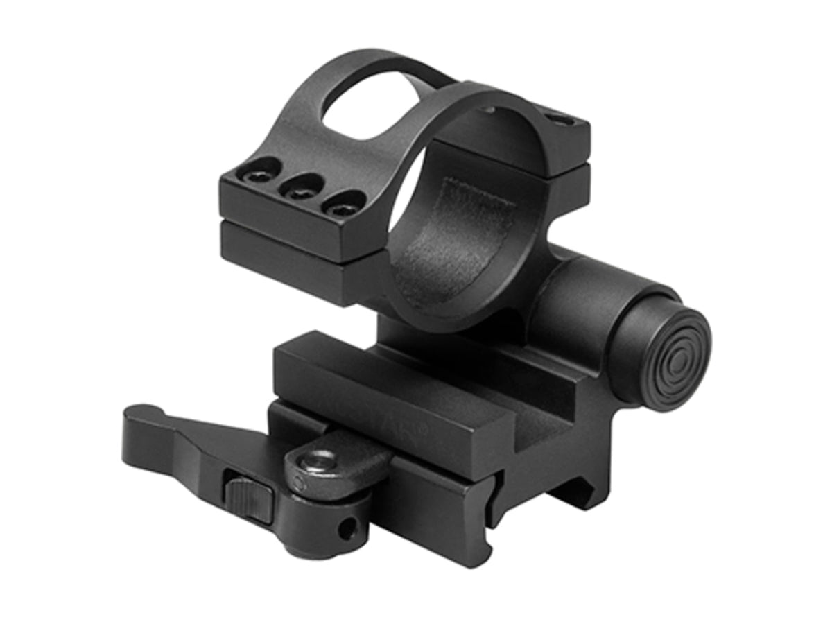 NCSTAR Flip to Side Magnifier 30mm Quick Release Mount Black MAGFL