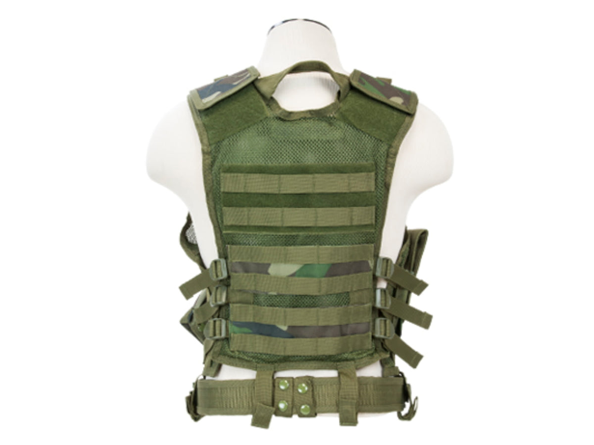 NcSTAR Vism Tactical Vest Woodland Camo Medium - 2XL