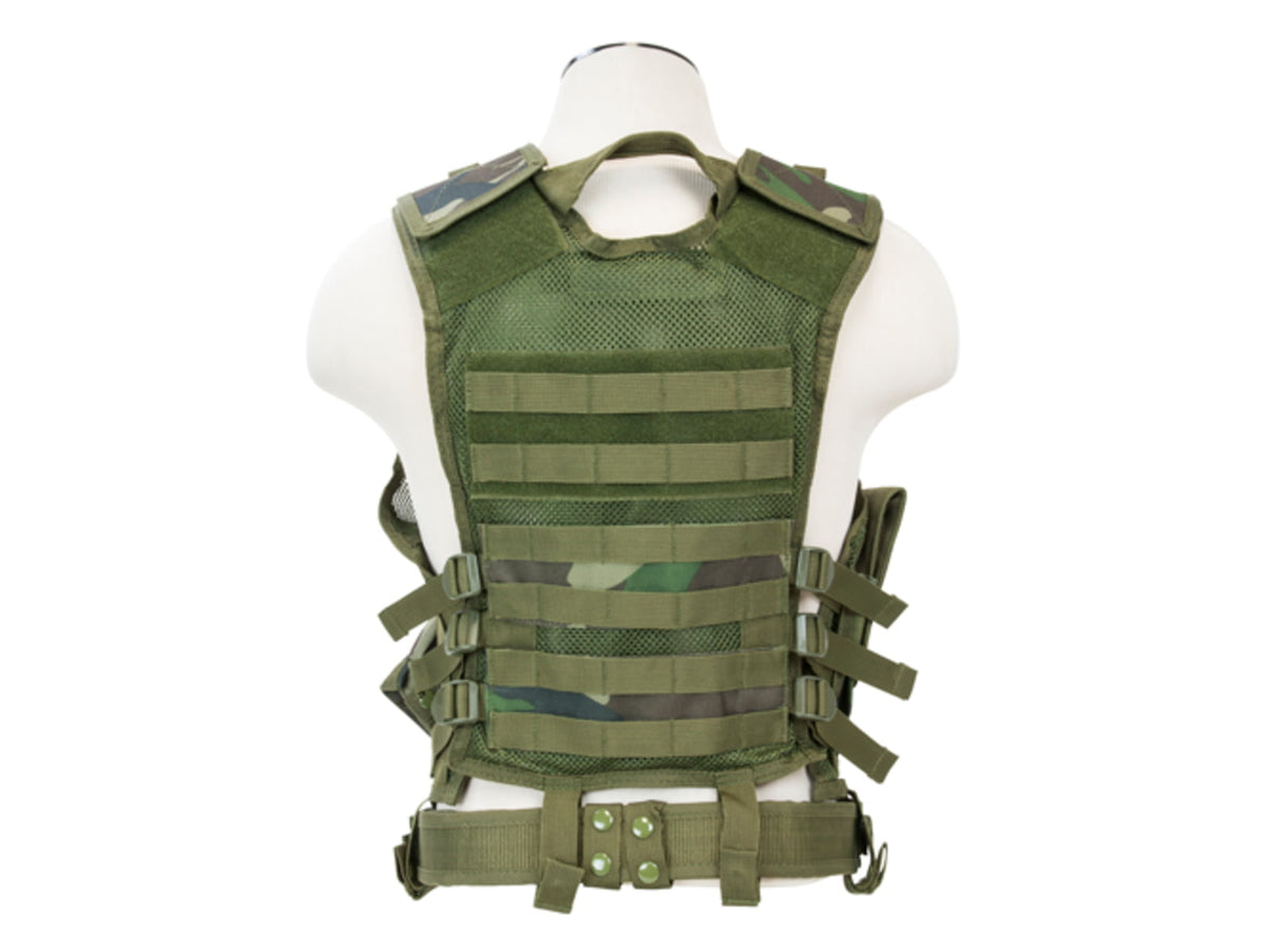 NcSTAR Vism Tactical Vest Woodland Camo Medium - 2XL
