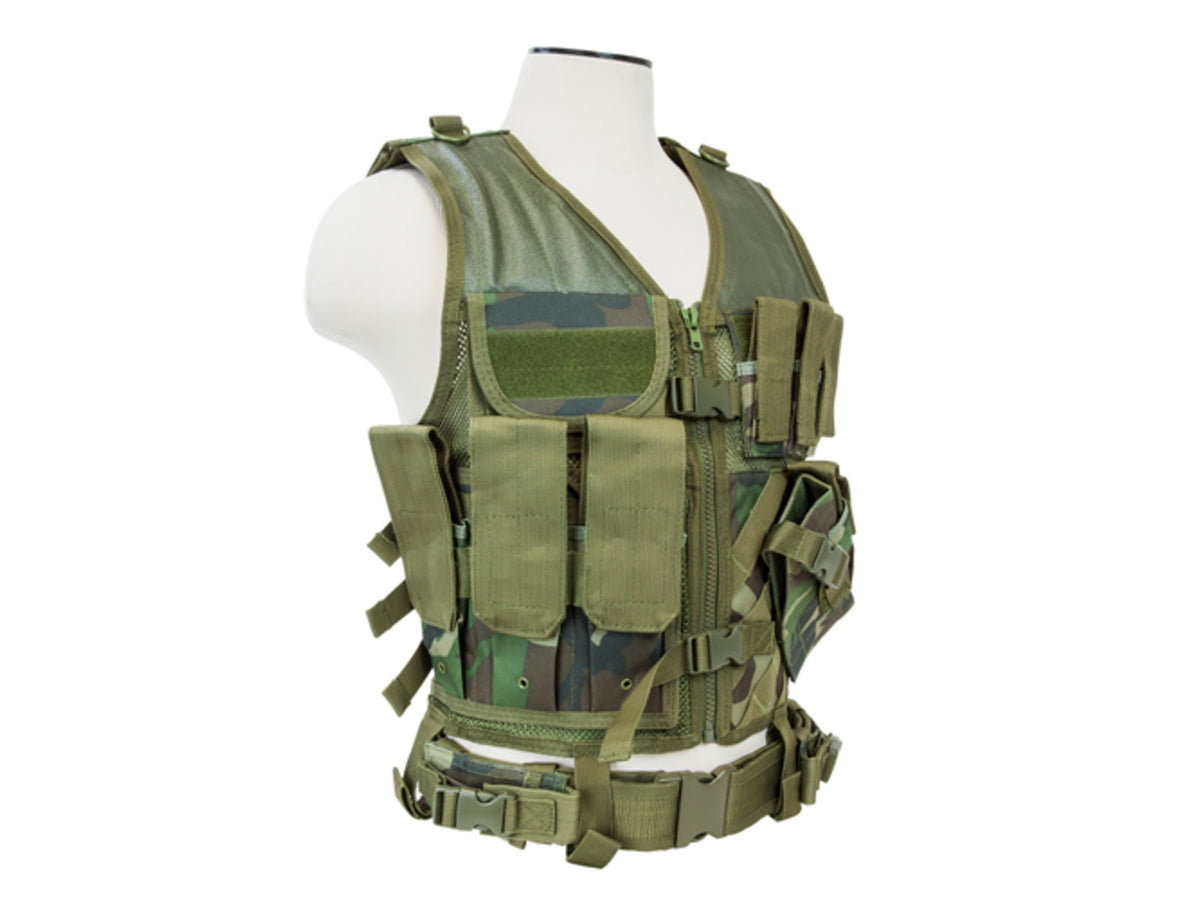 NcSTAR Vism Tactical Vest Woodland Camo Medium - 2XL