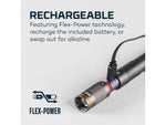 Nebo Columbo Inspection Pen-Sized Flashlight Rechargeable Flex-Fuel 250 Lumens Black