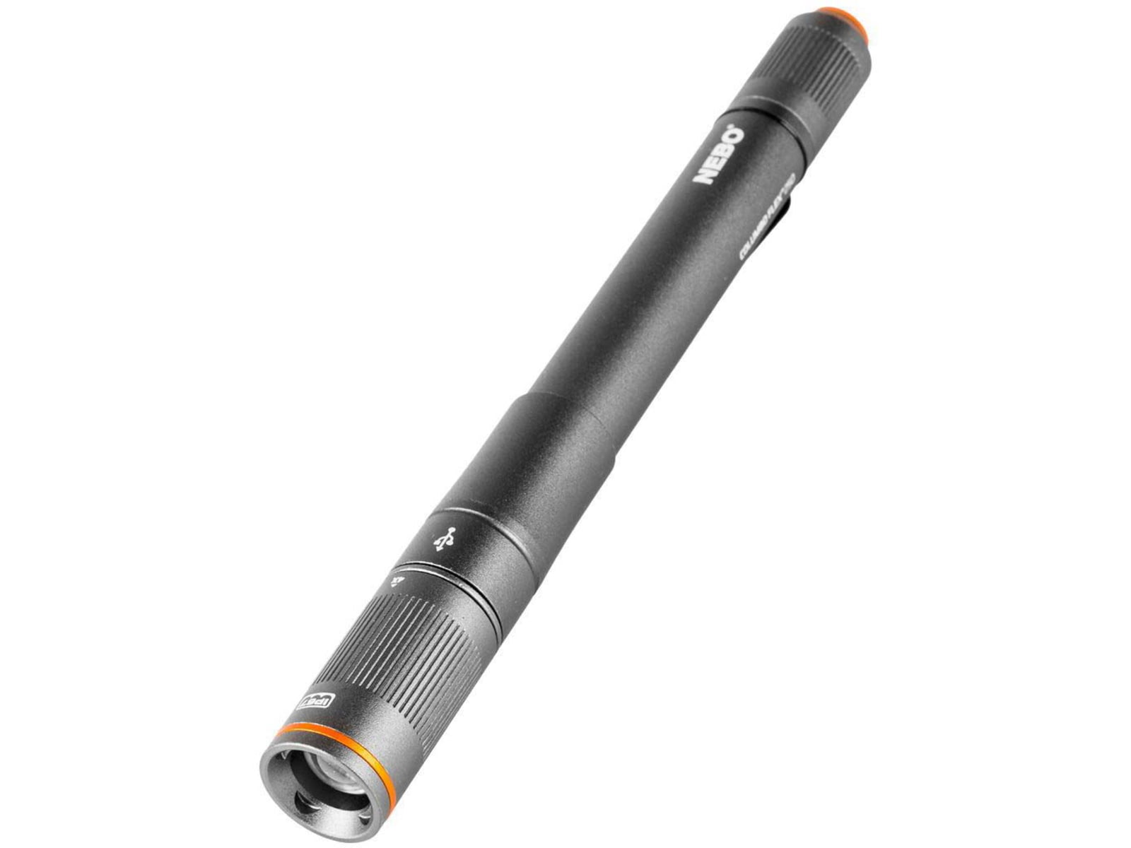 Nebo Columbo Inspection Pen-Sized Flashlight Rechargeable Flex-Fuel 250 Lumens Black
