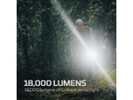 Nebo Davinci LED Flashlight Li-ion Battery White Spot Light 18000 Lumens