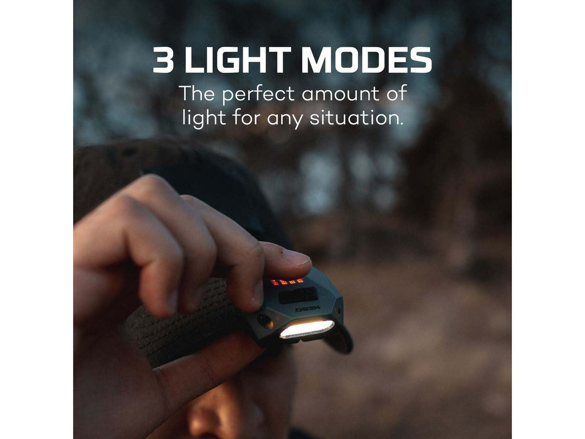 Nebo Einstein Cap Rechargeable Cap Light w/ Wave Activation Black