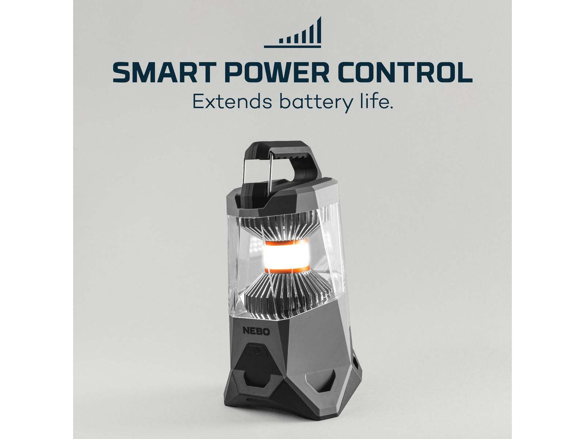 Nebo Galileo Powerful Lantern and Power Bank 1000 Lumens Gray NEB-LTN-0004