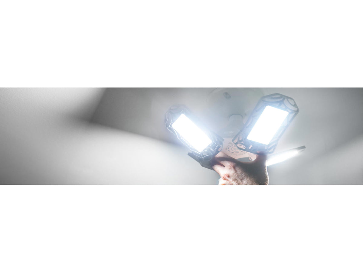 Nebo High Bright LED Light White 9000 Lumens Black