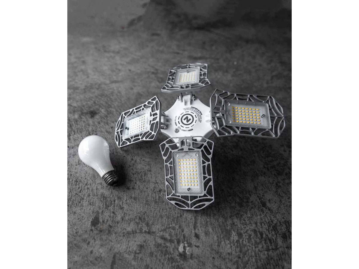 Nebo High Bright LED Light White 9000 Lumens Black