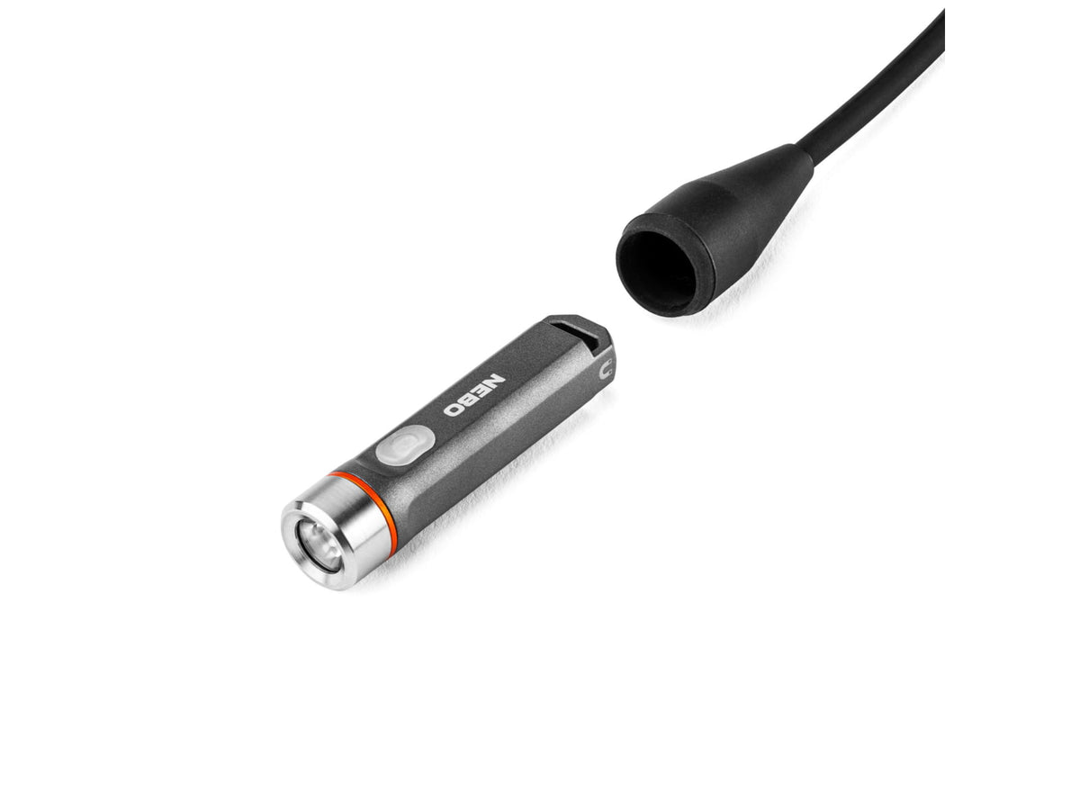 Nebo Franklin Flexbrite USB-C Rechargeable Battery 350 Lumens LED Flashlight Grey/Black NEB-FLT-1038