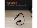 Nebo Franklin Flexbrite USB-C Rechargeable Battery 350 Lumens LED Flashlight Grey/Black NEB-FLT-1038