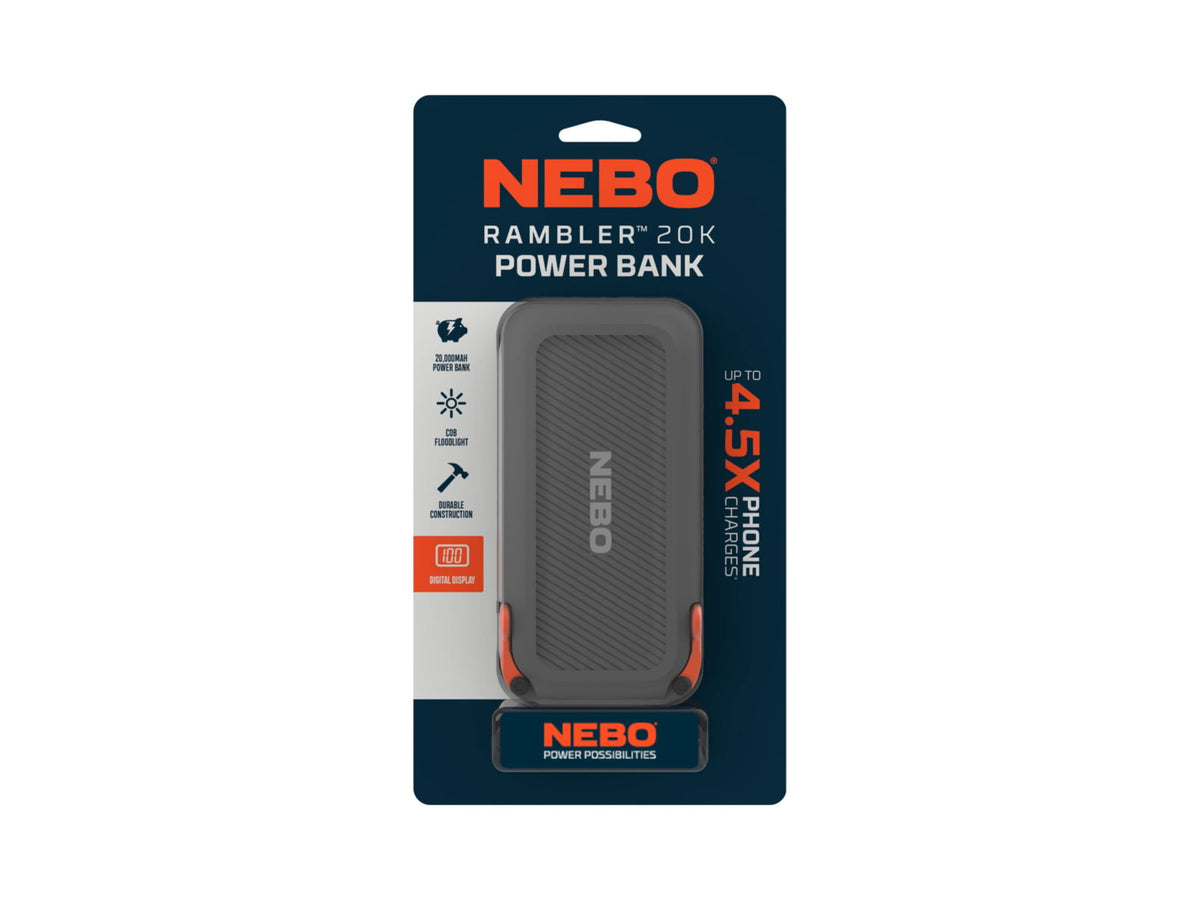 Nebo Rambler 20000 mAh Power Bank Black NEB-PBK-0008