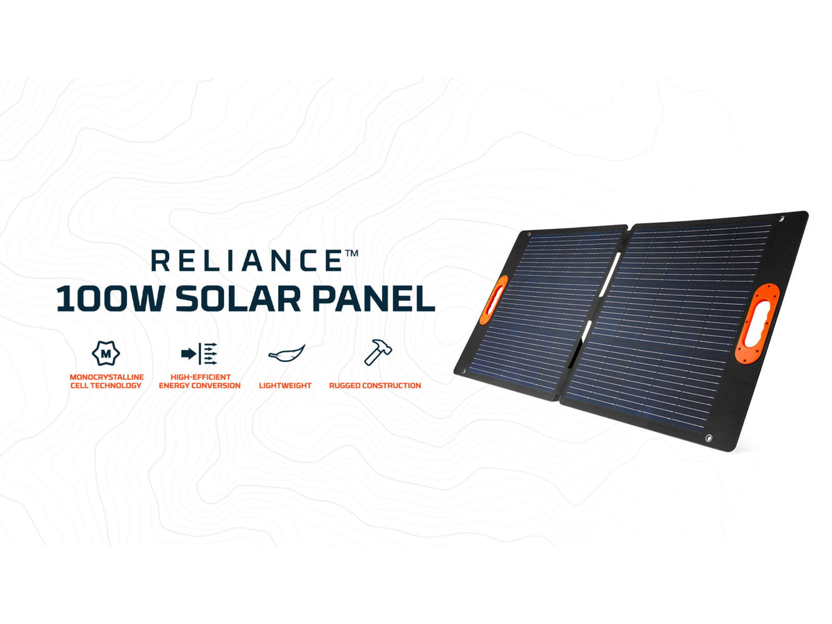 Nebo Reliance 100W Solar Panel Black/Orange NEB-ACC-0001
