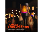 Nebo Solar Torch Zapper 1200mAh Li-ion Battery LED Lantern Black NEB-ZAP-0002