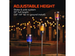 Nebo Solar Torch Zapper 1200mAh Li-ion Battery LED Lantern Black NEB-ZAP-0002