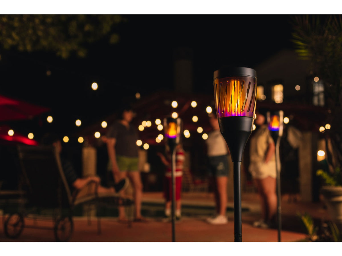 Nebo Solar Torch Zapper 1200mAh Li-ion Battery LED Lantern Black NEB-ZAP-0002