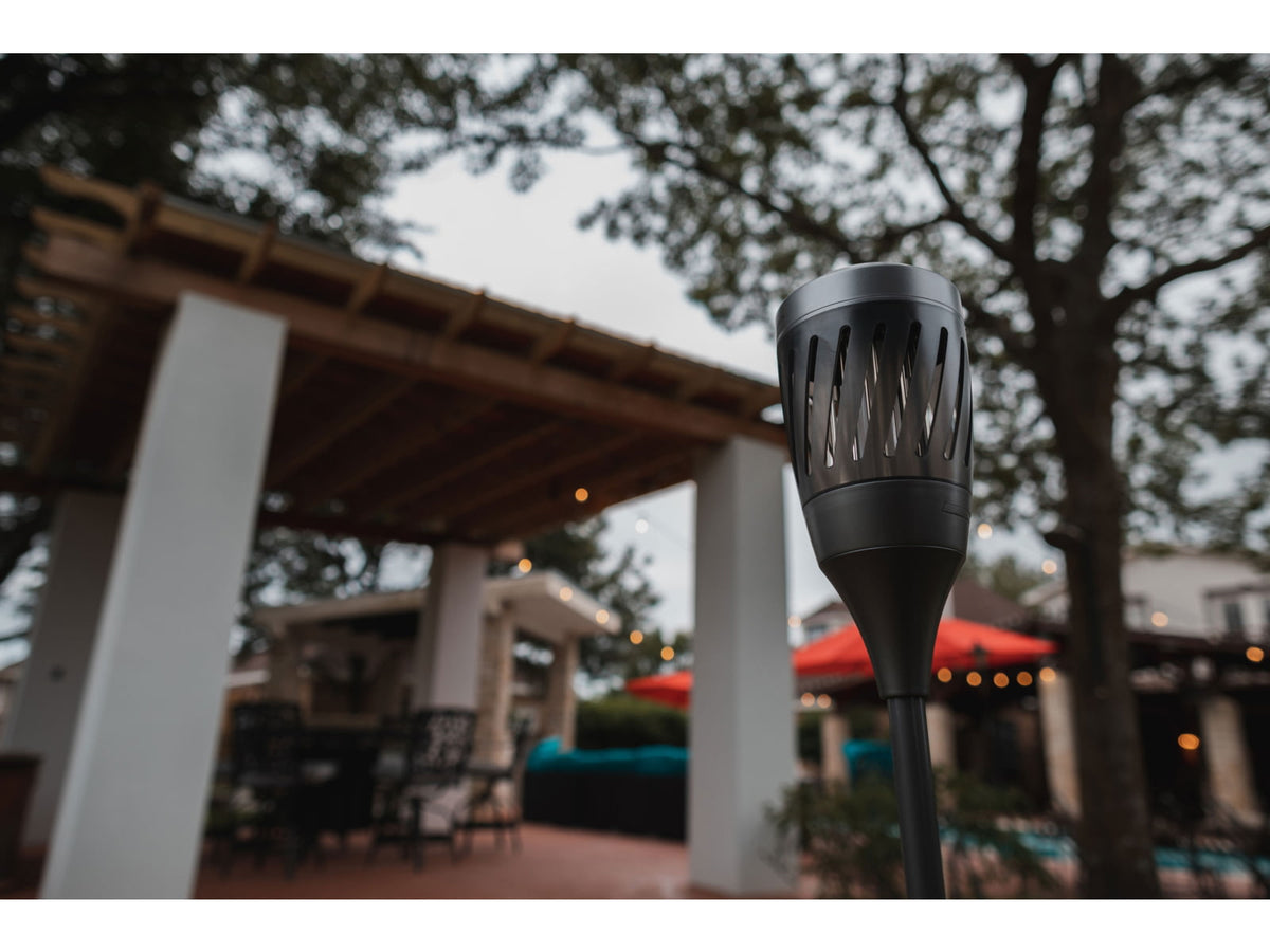 Nebo Solar Torch Zapper 1200mAh Li-ion Battery LED Lantern Black NEB-ZAP-0002