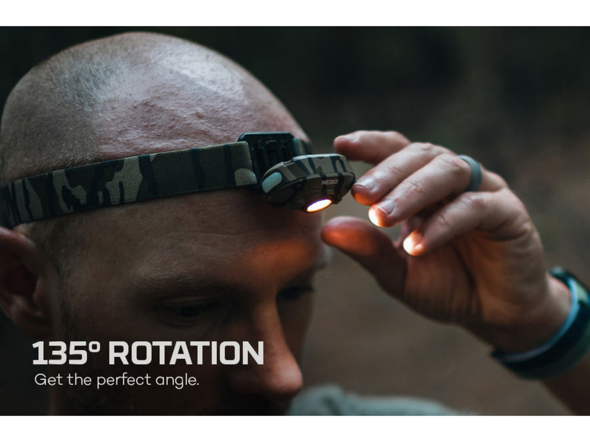 Nebo The MYCRO Micro USB Rechargeable Battery 400 Lumens LED Headlamp