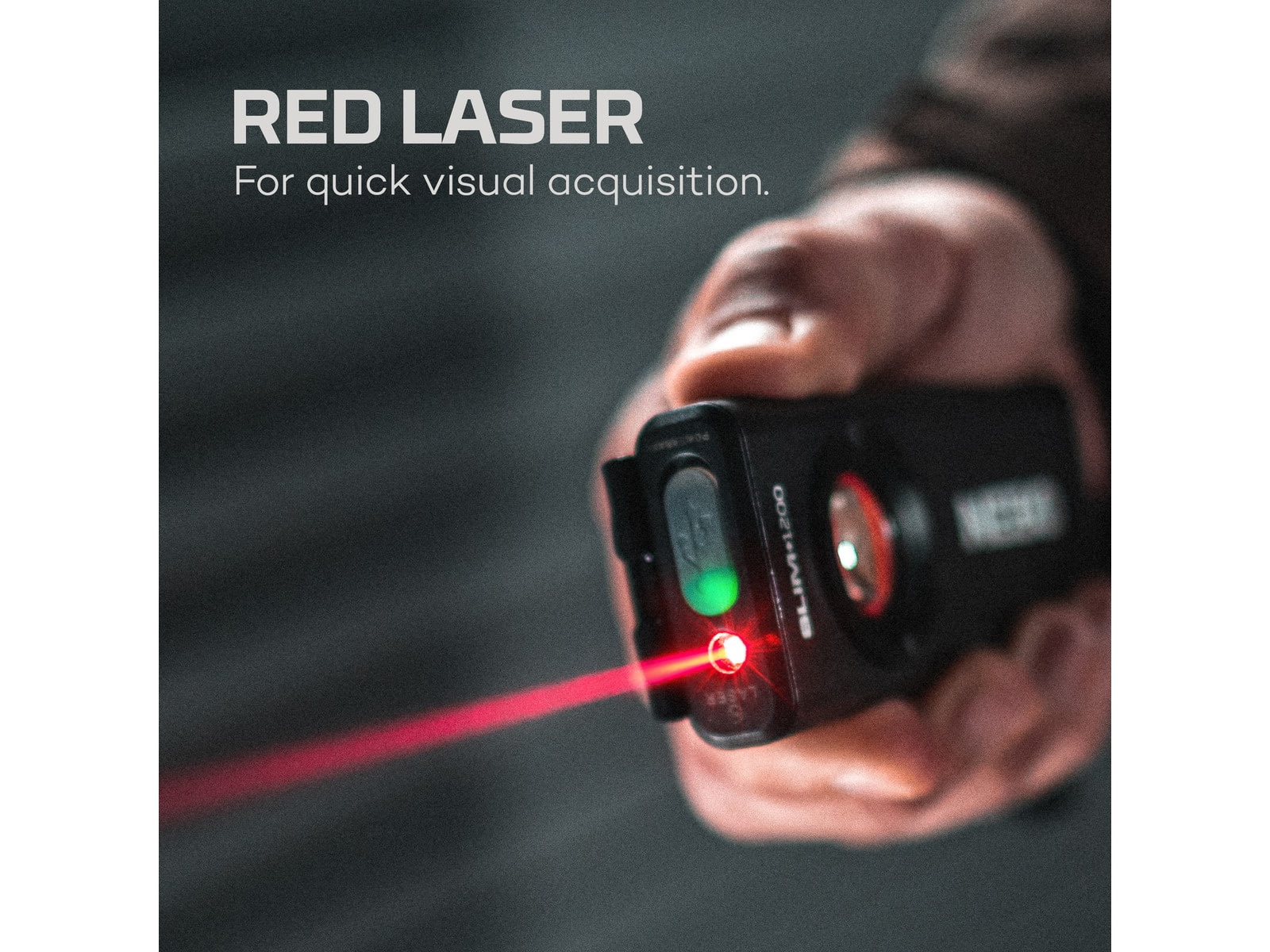 Nebo SLIM LED Flashlight Lithium Ion White/Red 1200 Lumens Black