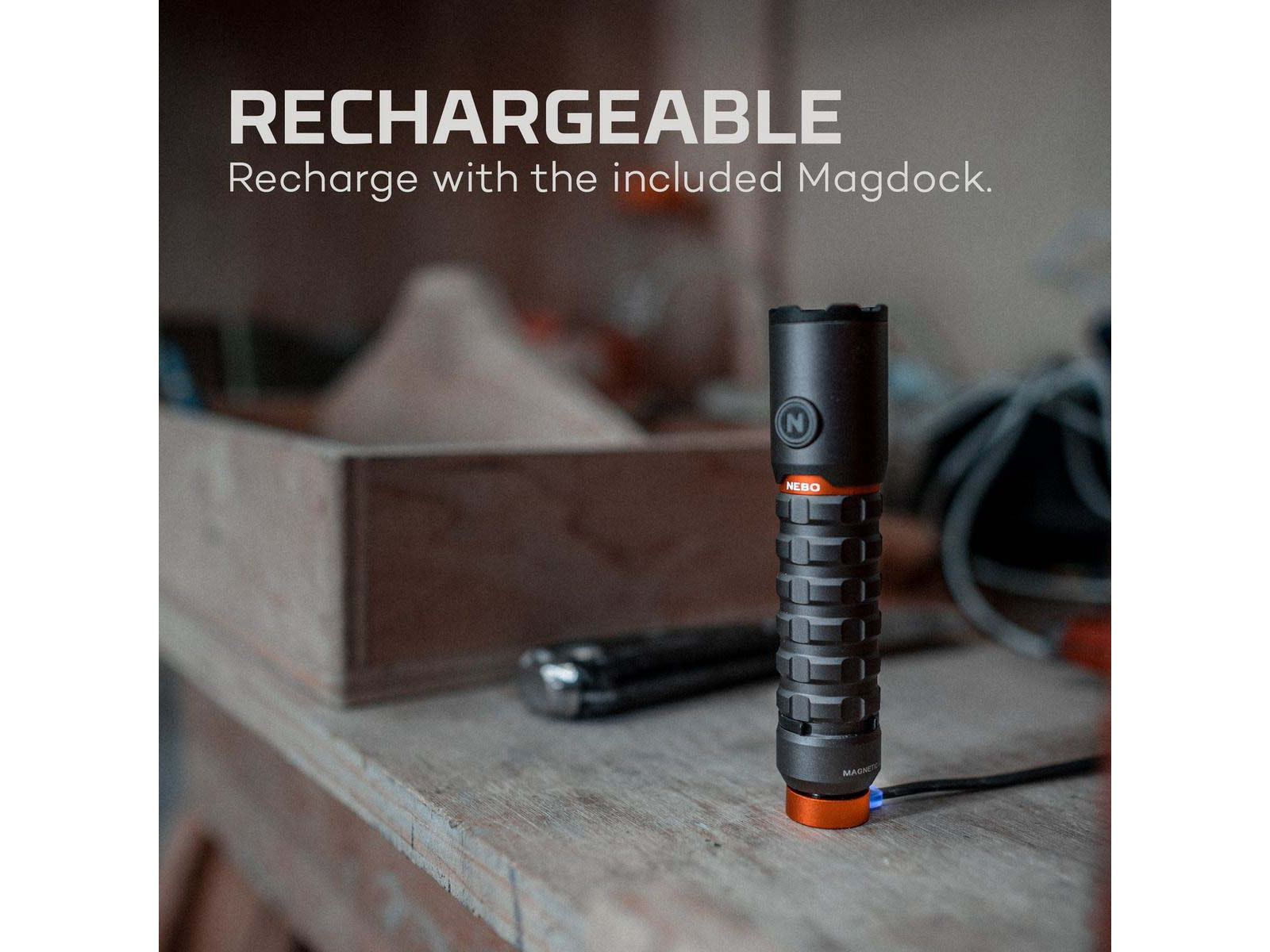 Nebo Torchy 2K Rechargeable EDC Pocket Light 2000 Lumens Black