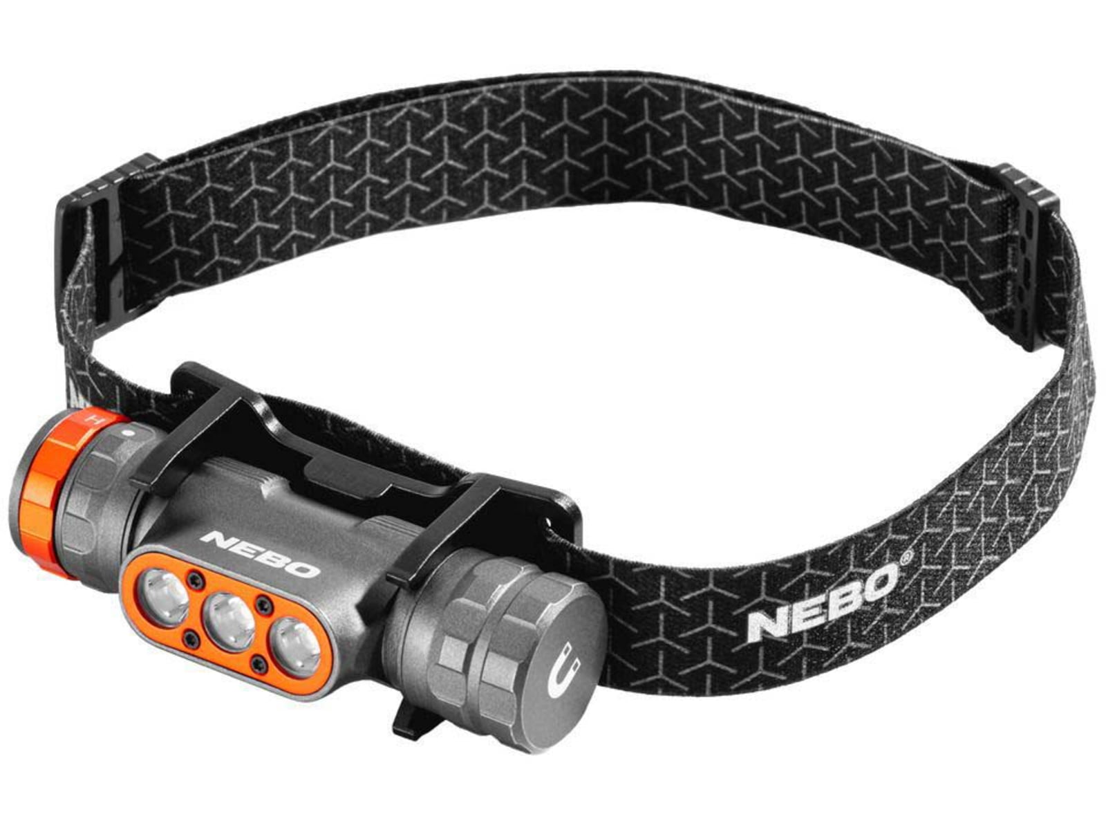Nebo Transcend Brightest Turbo Mode USB-C Rechargeable Headlamp 1500 Lumens Black NEB-HLP-1001
