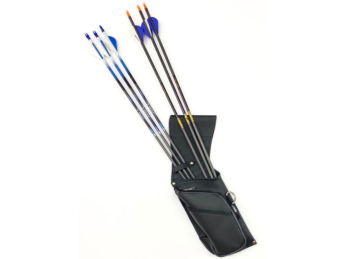 Neet N-490 Leather Field Quiver 10 Arrow Black Right Hand RH 04232