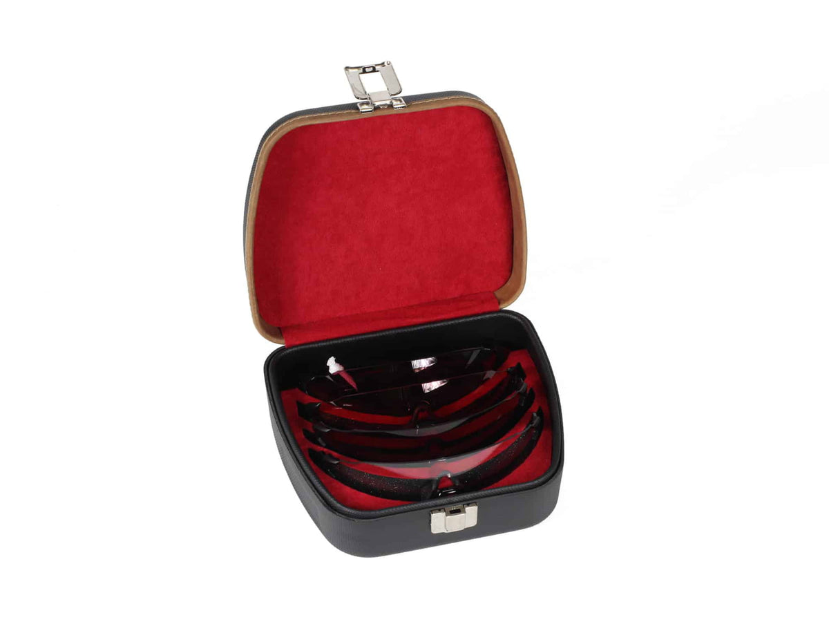 Negrini Shooting Sports Eyewear Case Black/Bordeaux 3105LXX/5584