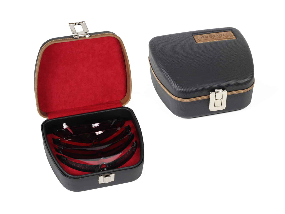 Negrini Shooting Sports Eyewear Case Black/Bordeaux 3105LXX/5584