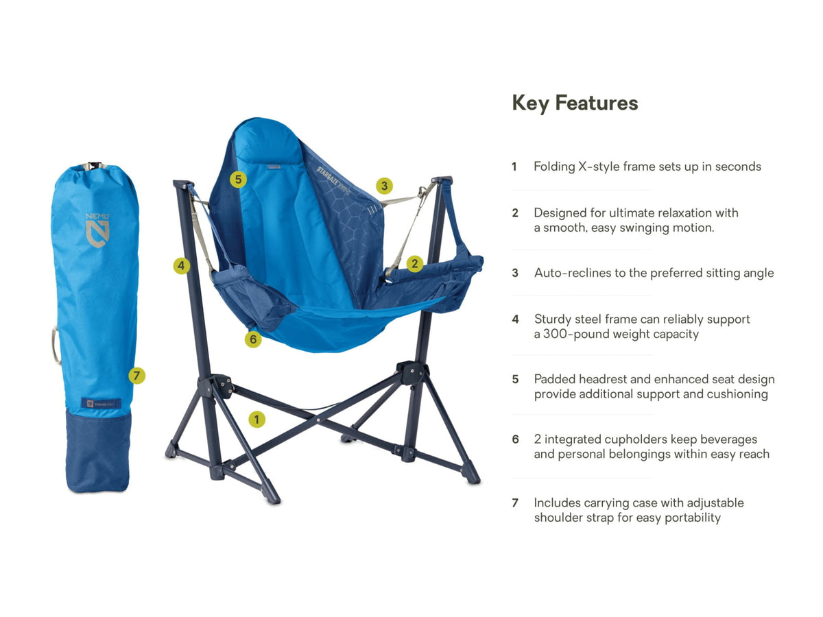 NEMO Equipment Stargaze EVO-X Folding Reclining Camp Chair