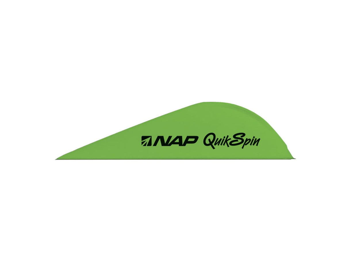New Archery Products Quikspin ST Vanes Fluorescent Green 2 in. 36 pk.