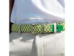 Nexbelt Braided Augusta Golf Belt Green/White/Yellow PCD9466