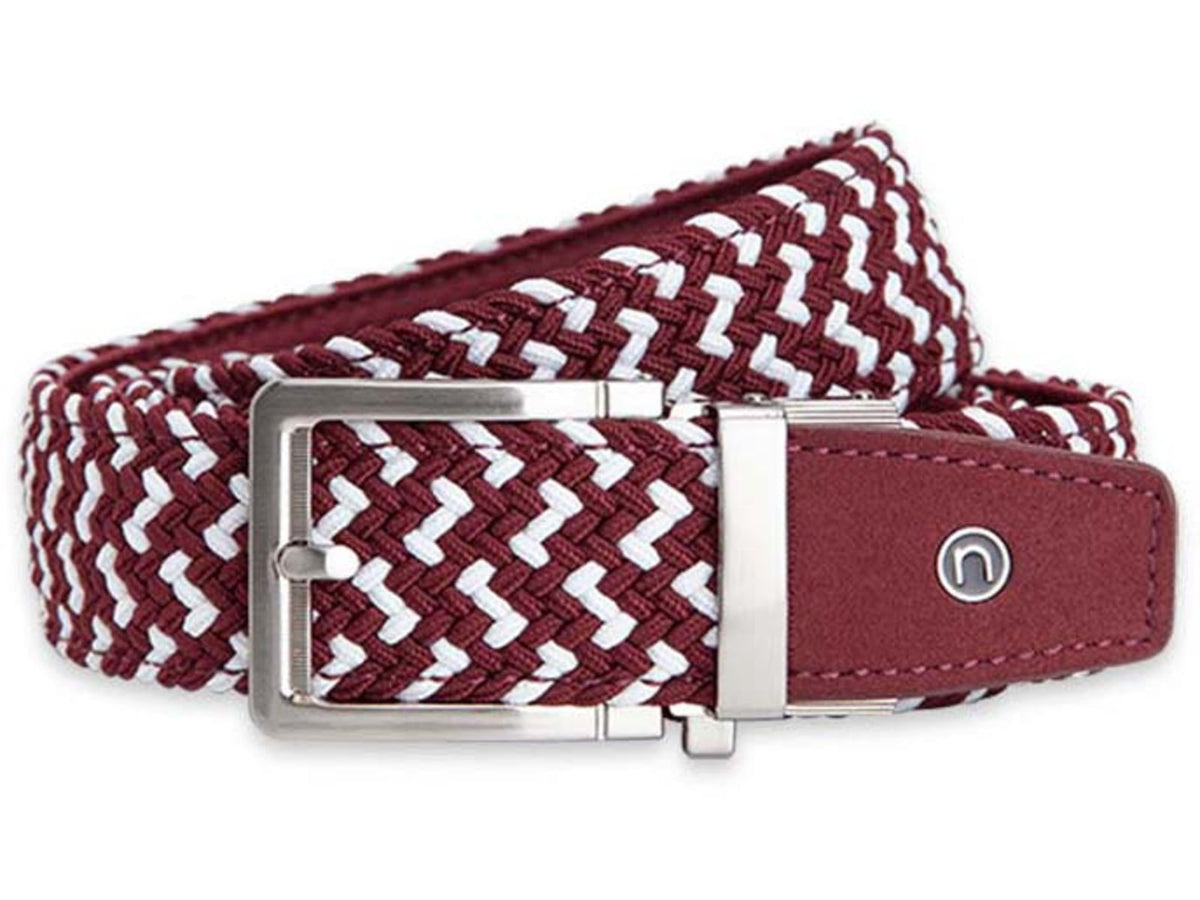 Nexbelt Braided Golf Belt MarronWhite