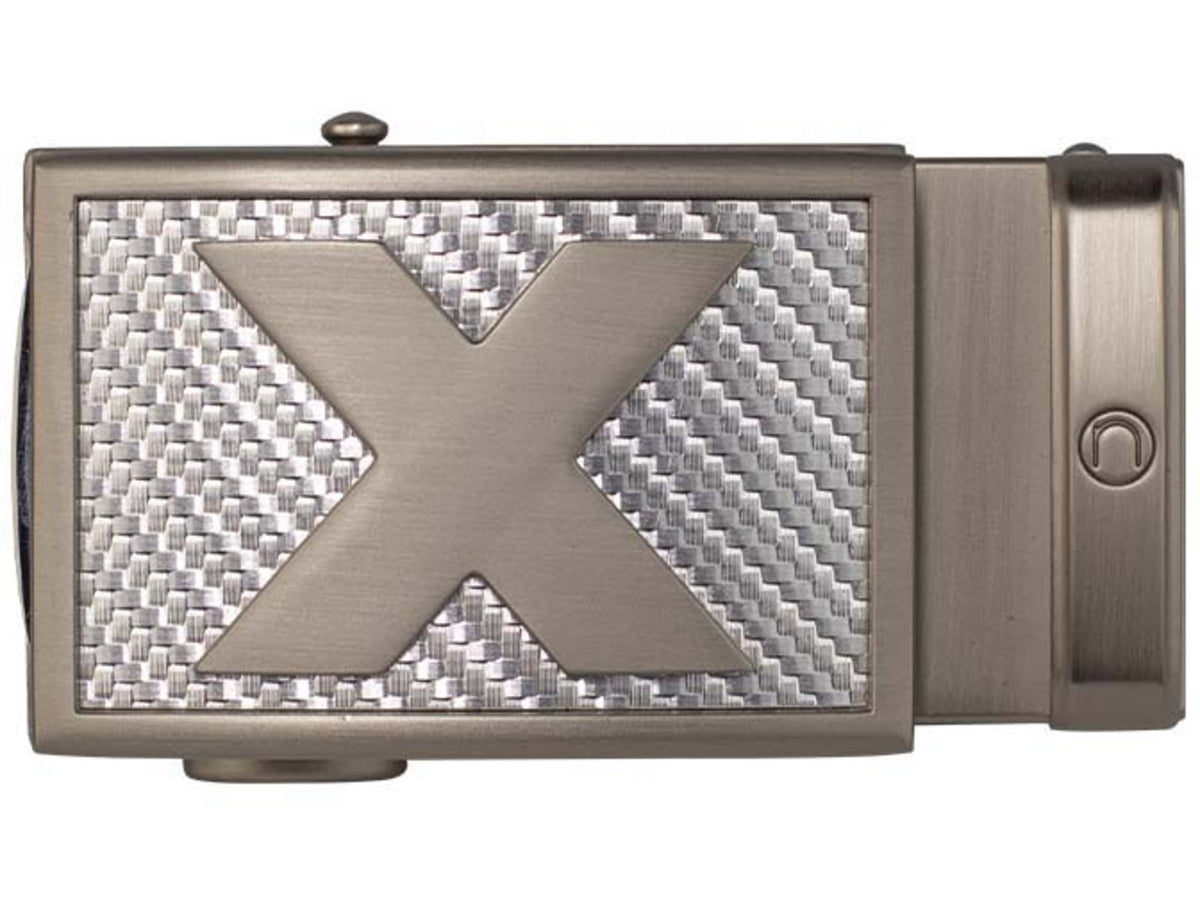 Nexbelt Fast Eddie Platinum X Factor Buckle Pewter/Silver BGX7479