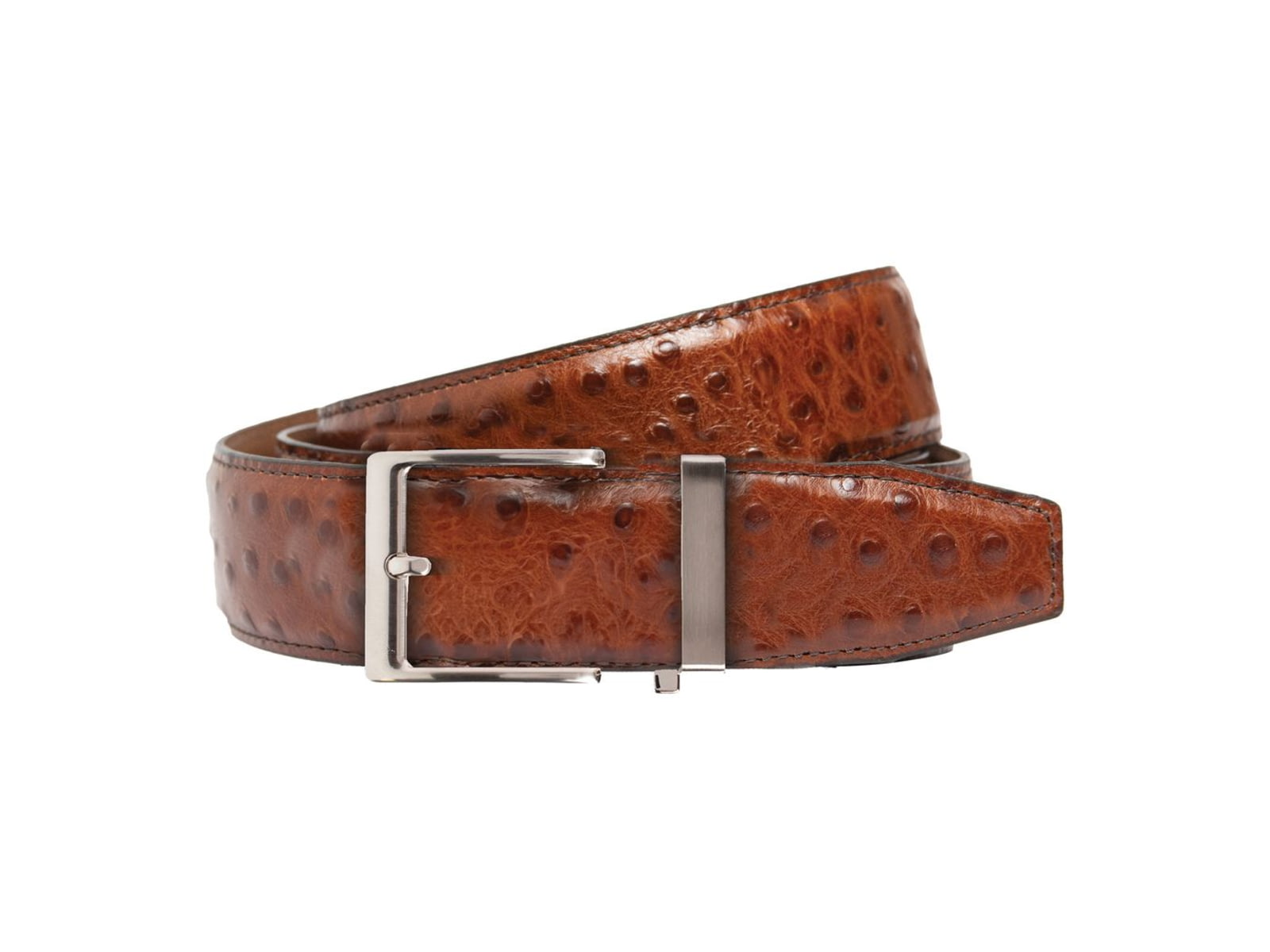 Nexbelt Ostrich Belt Brown Up to 50" Waist