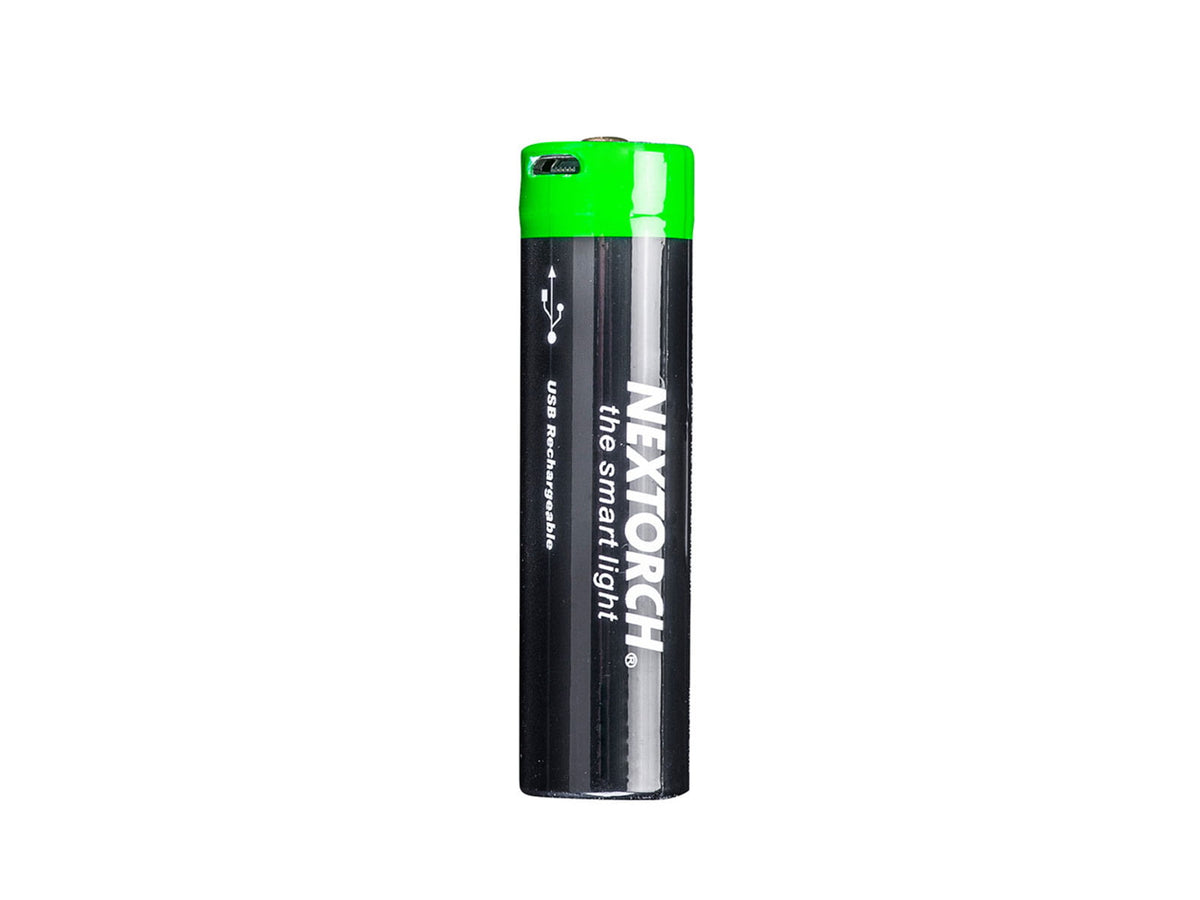 Nextorch 18650 USB-C Direct Recharge Battery Black
