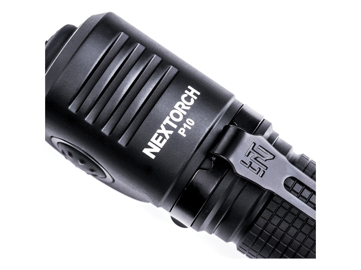 Nextorch P10 Right Angle LED Flashlight Lithium Ion White 1400 Lumens Black PS520056