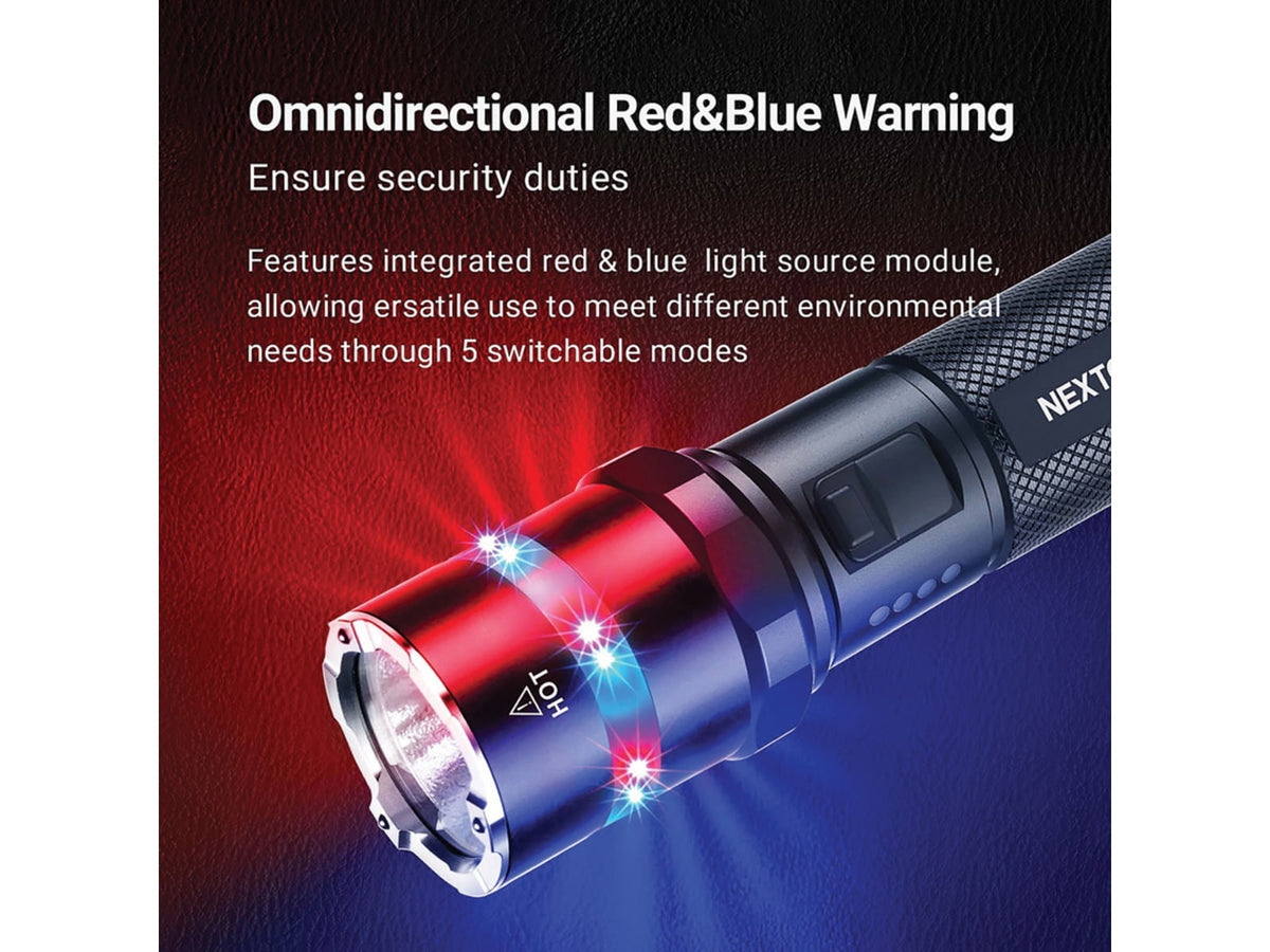 Nextorch P84 LED Tactical Flashlight Lithium Ion White 3000 Lumens Black PS520120