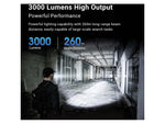 Nextorch P84 LED Tactical Flashlight Lithium Ion White 3000 Lumens Black PS520120