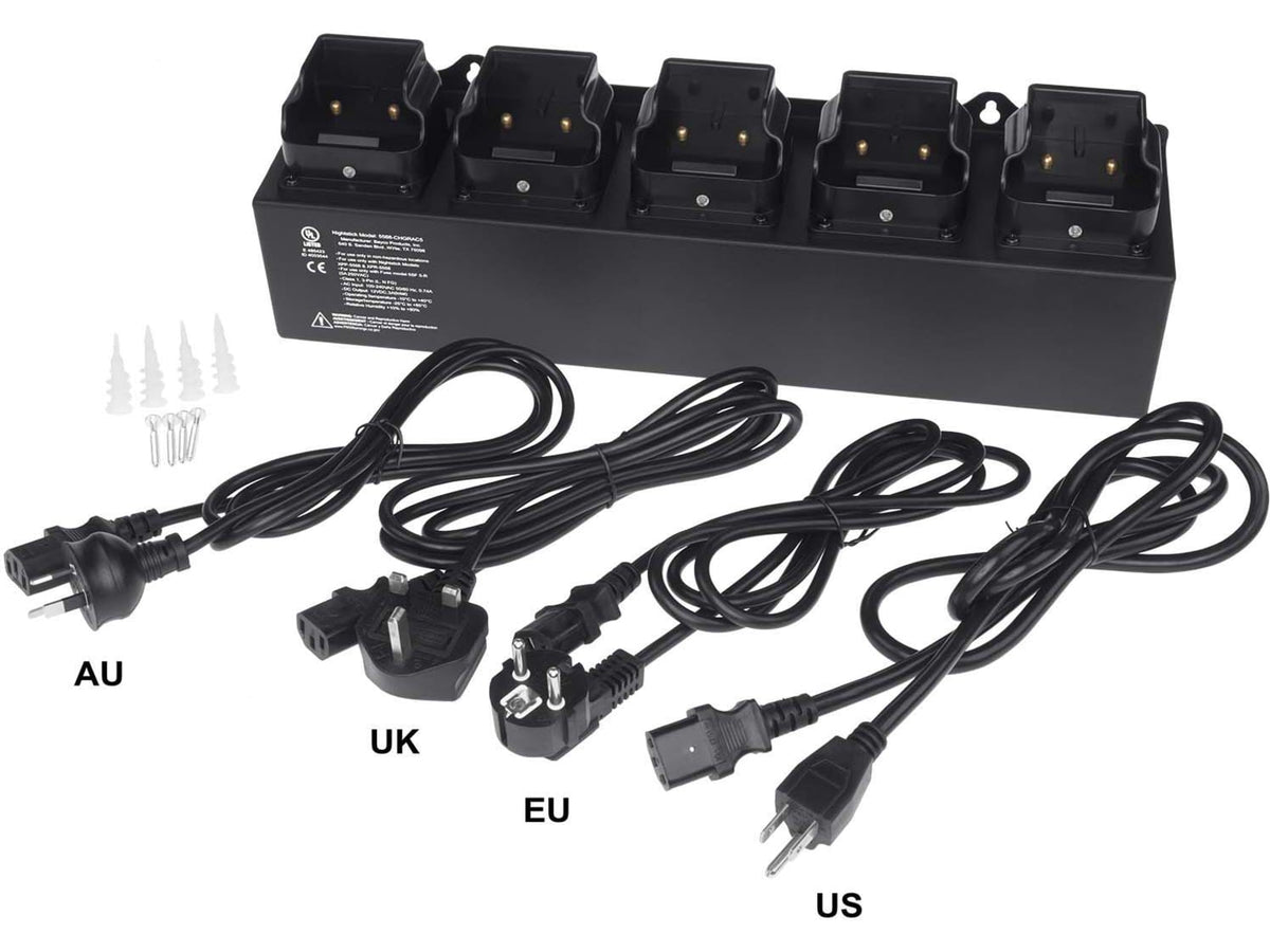 Nightstick 5-Bank AC Powered Charger for 5566/68 INTRANT Angle Lights 5568-CHGRAC5