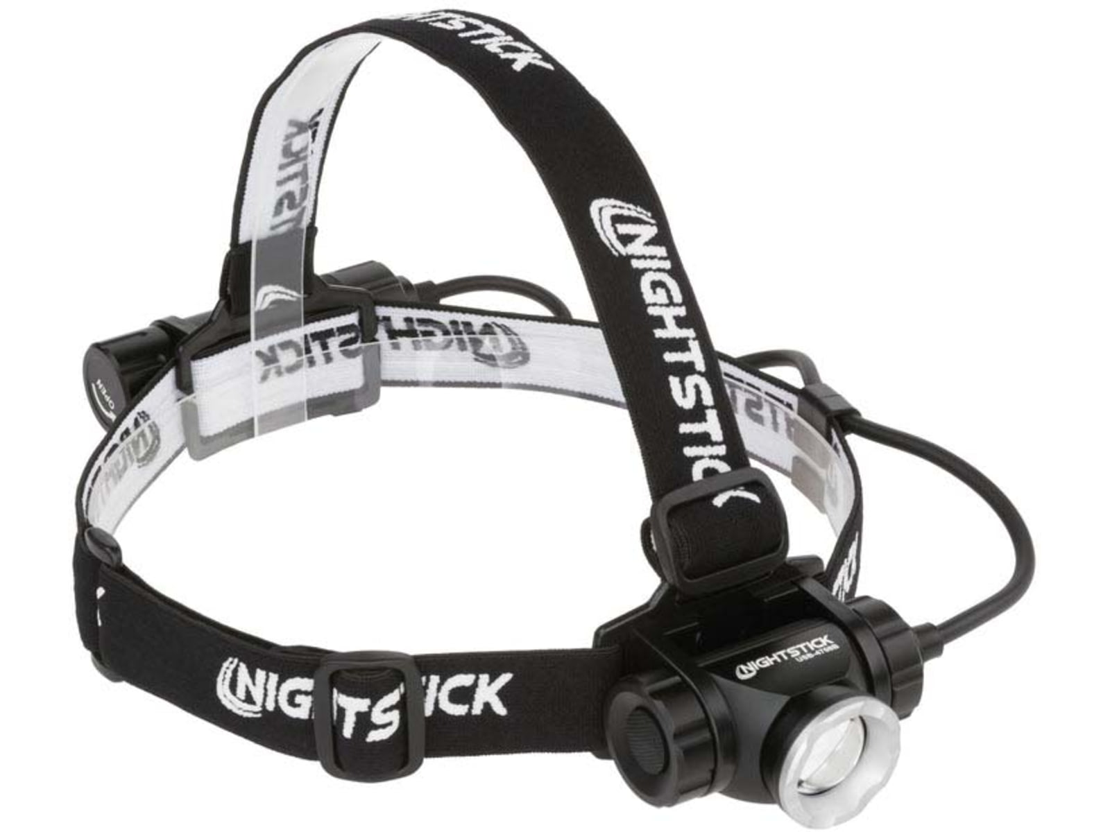 Nightstick Adjustable Beam CREE LED Headlamp 250-1000 Lumens Black USB-4708B