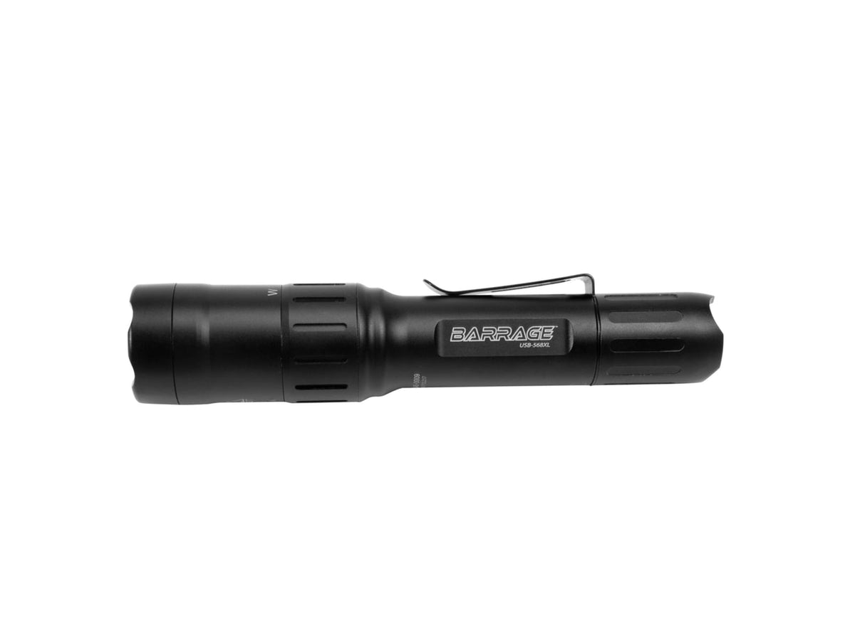 Nightstick Barrage - Usb Tactical Flashlight Black - USB-568XL
