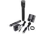 Nightstick Duty Size Multi Function Metal LED FlashlightRechargeableAC/DC Adapter650 Lumens Black NSR-9614XL