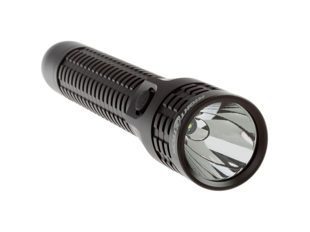 Nightstick Duty Size Multi Function Metal LED FlashlightRechargeableAC/DC Adapter650 Lumens Black NSR-9614XL