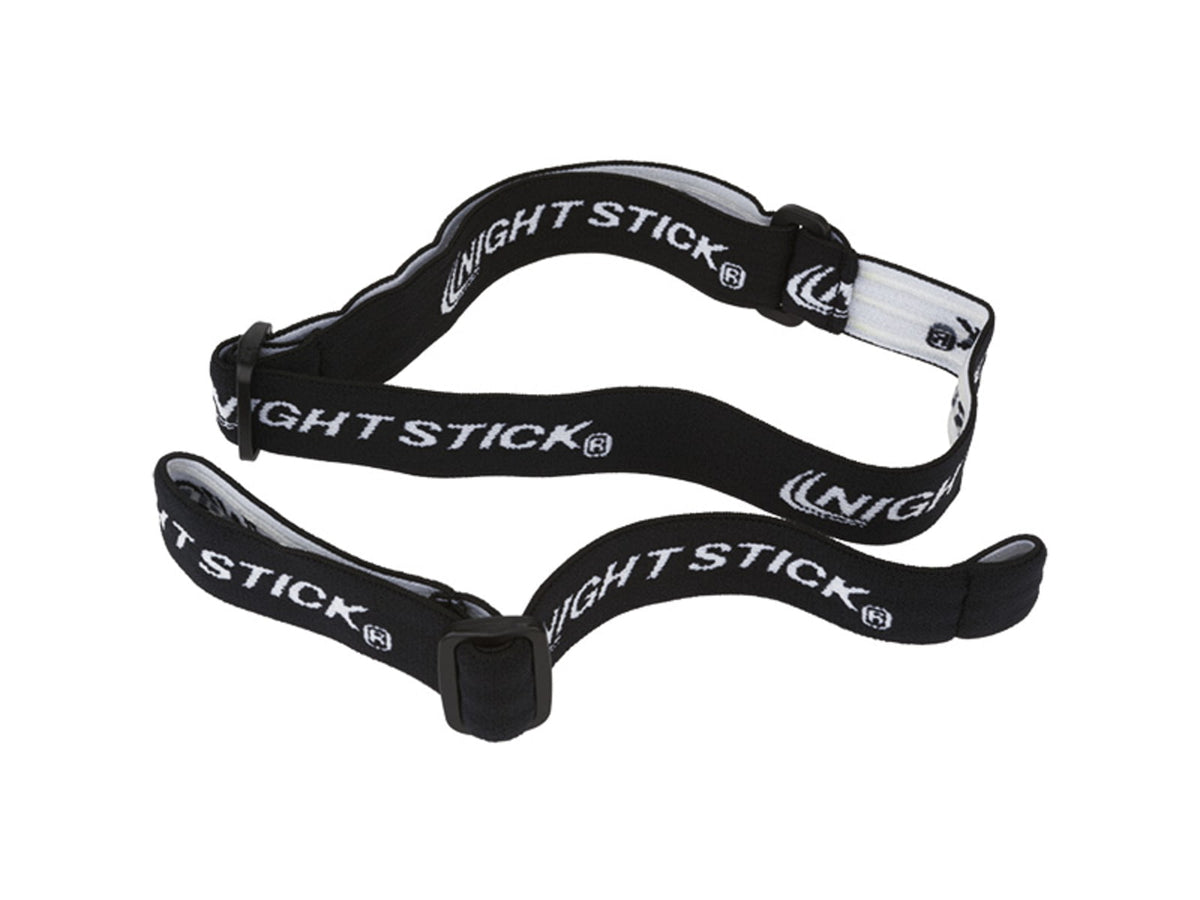 Nightstick Elastic 2-Part Head Strap with Non-Slip Lining Black 4612-ESTRAP