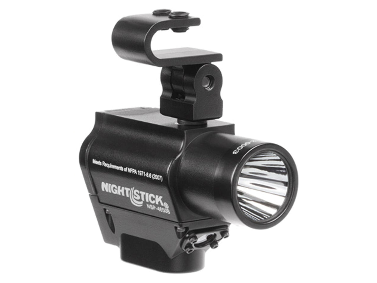 Nightstick Helmet Mounted Multi-Function LED Dual-Light Flashlight220 Lumens Black NSP-4650B
