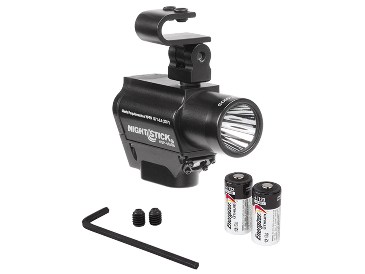 Nightstick Helmet Mounted Multi-Function LED Dual-Light Flashlight220 Lumens Black NSP-4650B
