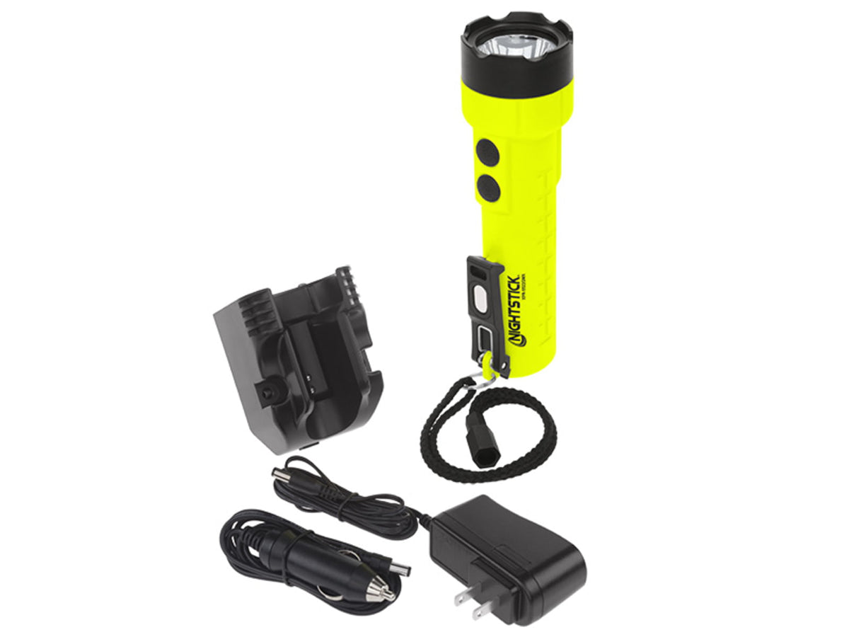 Nightstick Intrinsically Safe Permissible Dual-Light Flashlight w/Dual Magnets - Rechargeable Green XPR-5522GM