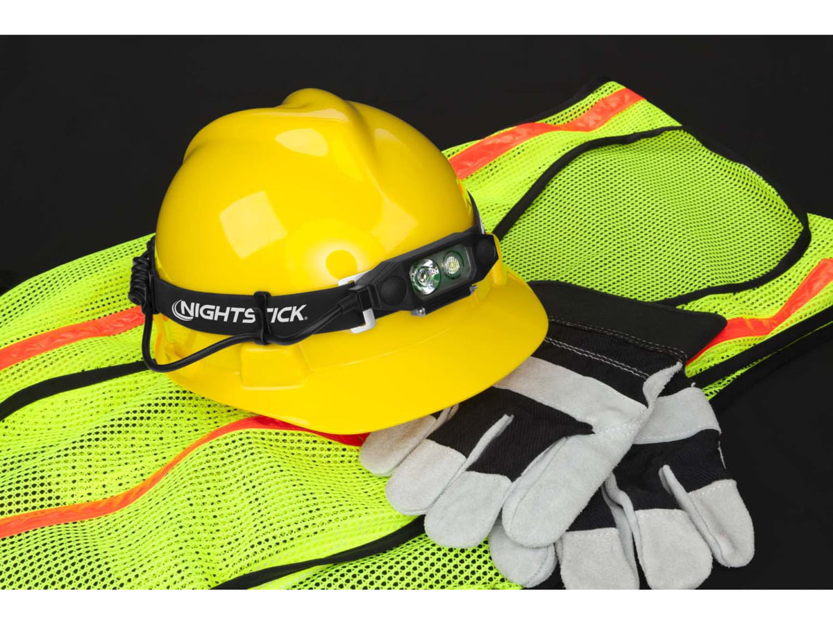 Nightstick Low-Profile Dual-Light Headlamp Black NSP-4616B