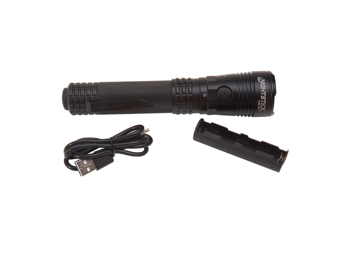 Nightstick Turbo High Candela Usb Dual-light Rechargeable Tactical Flashlight - Black - USB-588-T