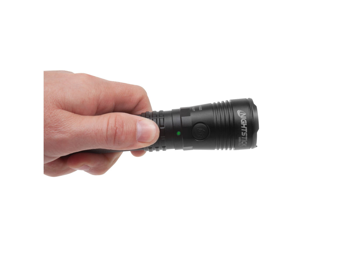 Nightstick Turbo High Candela Usb Dual-light Rechargeable Tactical Flashlight - Black - USB-588-T