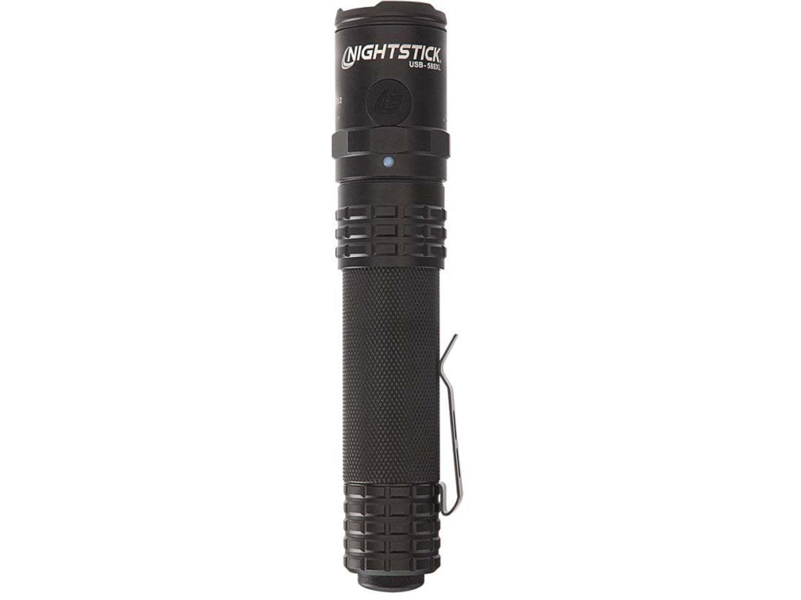 Nightstick Metal USB Dual-Light Tactical Flashlight Black USB-588XL