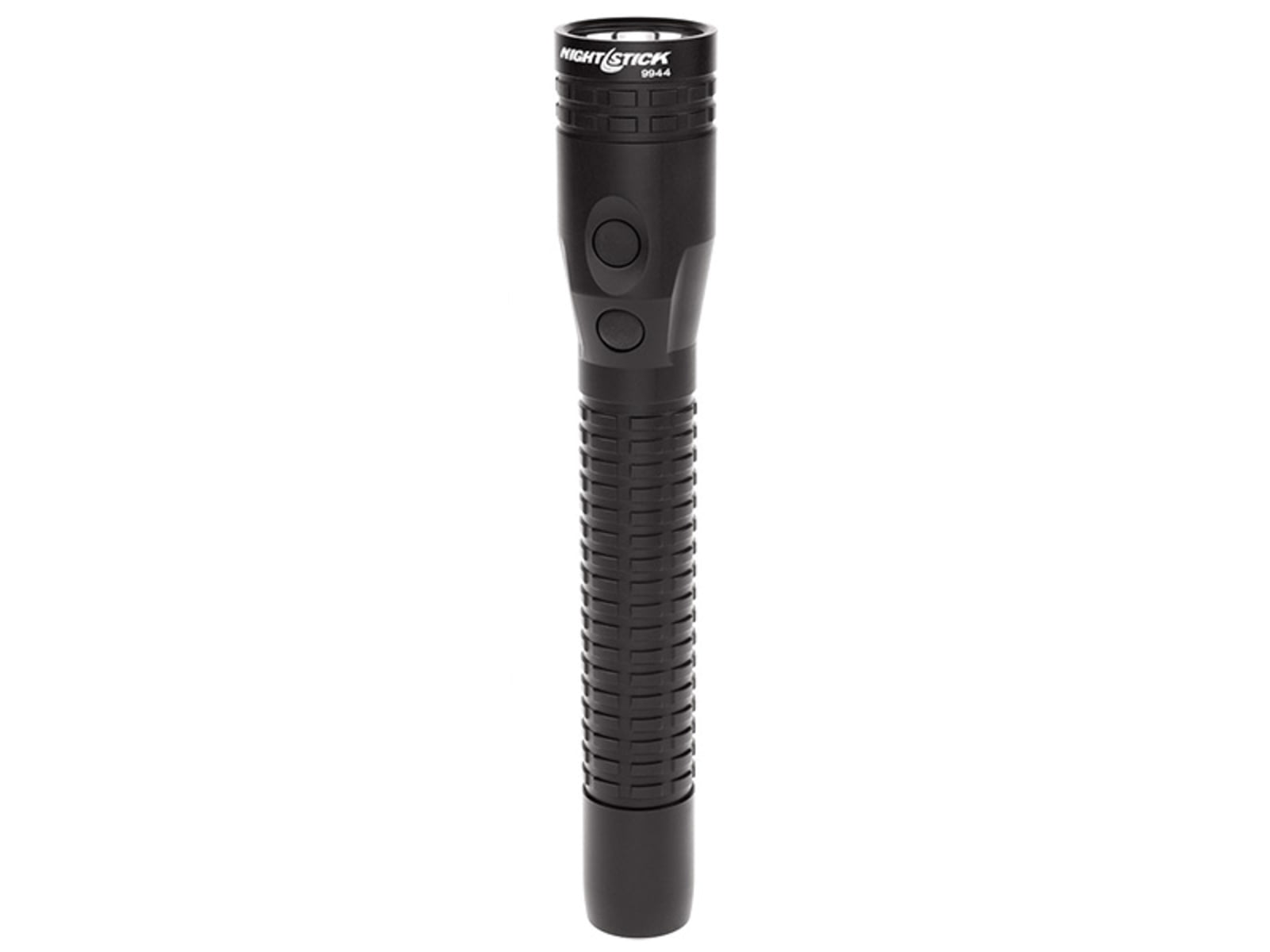 Nightstick Duty Size Dual-Light Rechargeable 650 Lumen Metal LED Flashlight AC/DC Charger Battery Black NSR-9944XL